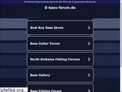 Sites similar to e-bass-forum.de