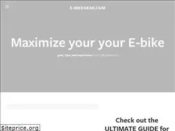 Sites similar to e-bikegear.com