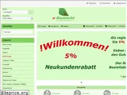 Sites similar to e-biomarkt.de