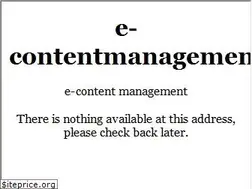 Sites similar to e-contentmanagement.com