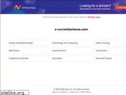 Sites similar to e-currentscience.com