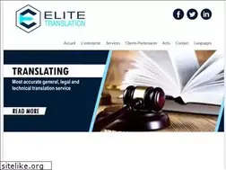 Sites similar to e-elitetranslation.com