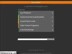 Sites similar to e-greentechnologies.com