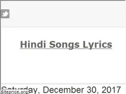 Sites similar to e-hindi-lyrics.blogspot.com
