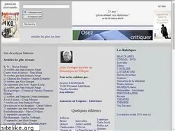 Sites similar to e-litterature.fr