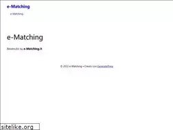 Sites similar to e-matching.it