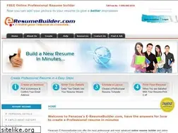 Sites similar to e-resumebuilder.com
