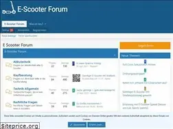 Sites similar to e-scooter-forum.de