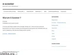 Sites similar to e-scooter.de