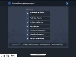 Sites similar to e-technologymanagement.com