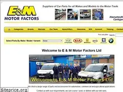 Sites similar to eandmmotorfactors.co.uk