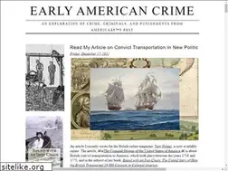 Sites similar to earlyamericancrime.com