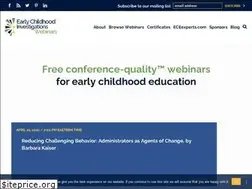 Sites similar to earlychildhoodwebinars.com