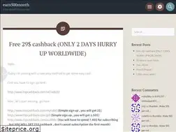 Sites similar to earn500month.wordpress.com