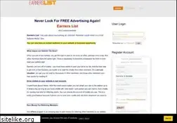 Sites similar to earnerslist.com