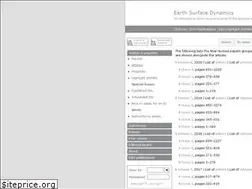 Sites similar to earth-surf-dynam.net