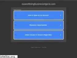 Sites similar to easeofdoingbusinessnigeria.com