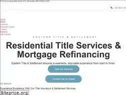 Sites similar to easterntitle.com