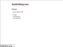Sites similar to eastfarthing.com