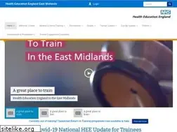Sites similar to eastmidlandsdeanery.nhs.uk