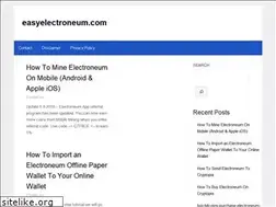 Sites similar to easyelectroneum.com