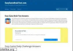 Sites similar to easygamebraintest.com