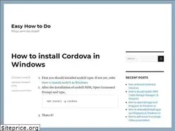Sites similar to easyhowtodo.com