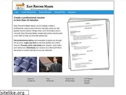 Sites similar to easyresumemaker.com