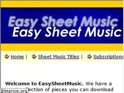 Sites similar to easysheetmusic.com