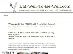Sites similar to eat-well-to-be-well.com