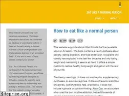 Sites similar to eatlikeanormalperson.com