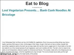 Sites similar to eattoblog.com