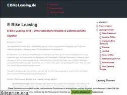 Sites similar to ebikeleasing.de
