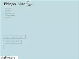Sites similar to ebinger-liste.de