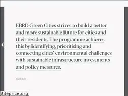Sites similar to ebrdgreencities.com