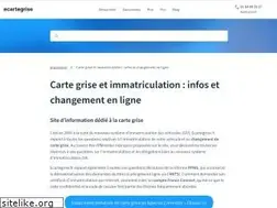 Sites similar to ecartegrise.fr