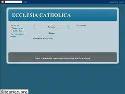Sites similar to ecclesiacatholica.blogspot.com