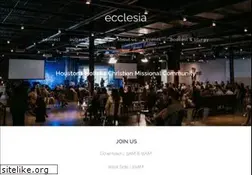 Sites similar to ecclesiahouston.org