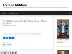 Sites similar to ecclesiamilitans.com