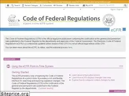Sites similar to ecfr.federalregister.gov