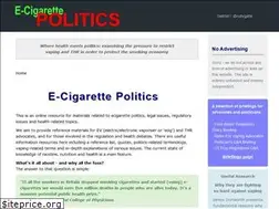 Sites similar to ecigarette-politics.com