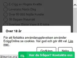 Sites similar to eciggonline.se