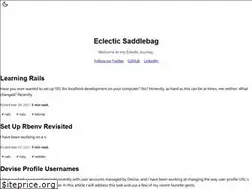 Sites similar to eclecticsaddlebag.com