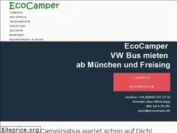 Sites similar to ecocamper.de