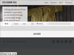 Sites similar to ecofashiontalk.com