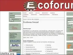 Sites similar to ecoforumjournal.ro