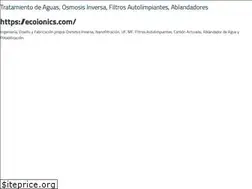 Sites similar to ecoionics.com