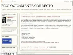 Sites similar to ecologicamentecorrecto.blogspot.com