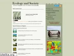 Sites similar to ecologyandsociety.org