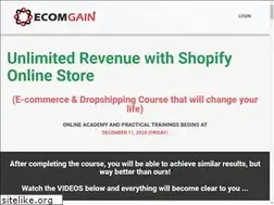 Sites similar to ecomgain.com